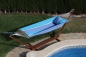 H�ngematte 310 cm Eukalyptusholz Ocean inkl. Kissenbezug 781