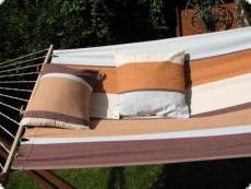 Set - H�ngematte mit H�ngemattengestell 380 cm Eukalyptusholz Choco 4310