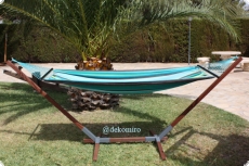 H�ngematte Nizza und Hartholz - Gestell Mudanza 4281