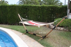H�ngematte Paradise und Gestell aus Hartholz 410 cm 4294