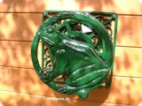 Schlauchhalter aus Guss Motiv Frosch 089