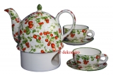 Teeservice 6 teilig - Erdbeere - 3637