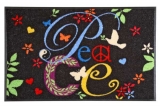 Waschbare Fussmatte Peace der Firma Kleentex