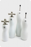 Asa selection Profi Set 4 teilig Pfefferm�hle, Salzm�hle, Essig und Oel Flasche