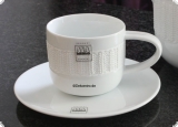 ASA Geschirr Laine BlancheTee- oder Kaffeetasse mit Unterteller