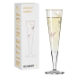 Preview: Dekomiro Ritzenhoff 2er Set Goldnacht Champagner mit Glasreinigungstuch
