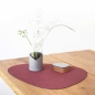 Preview: 2 er Set Lind DNA Tischset Platzset curve L Nupo Red 981903 rot mit 50 ml Dekomiro Reinigungsmittel