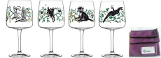 Ritzenhoff 2020 4er Set Gingläser von Karin Rytter im Dekomiro Set mit Glasreinigungstuch