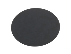 Leder Tischset Oval Nupo black