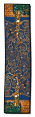 Artis Vivendi Schal Seide Klimt - Lebensbaum blau
