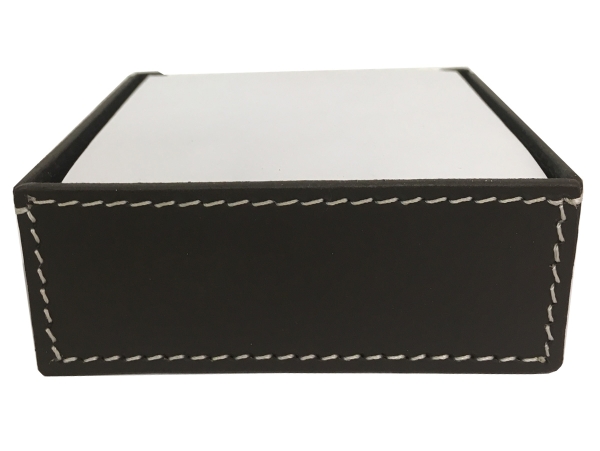 Orskov Zettelbox Leder braun 11x11 cm