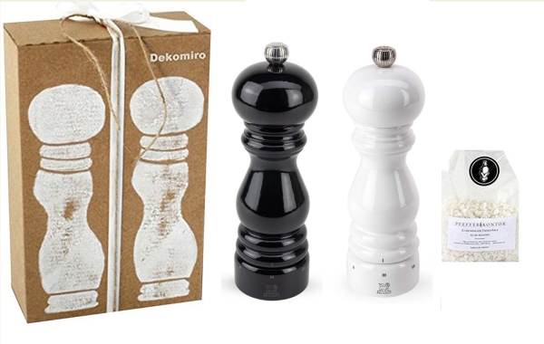 Peugeot Paris Pfeffer- und Salzmühle schwarz-weiß 18 cm u-select