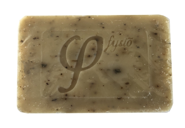 Fysio Olivenölseife Peelingseife Algen & Koffein mit Sislsäckchen 4x100 gr.