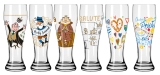 Dekomiro Ritzenhoff Weizen Weizenbierglas 6er Set  mit Glasreinigungstuch