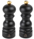 Dekomiro PEUGEOT - Set Paris Pfeffermühle und Salzmühle u'Select 15 cm – 6 voreingestellte Einstellungen Schokolade im Dekomiro Geschenkset mit 100 gr. Salz